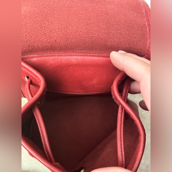 Vintage Coach Day Pack - Red Regular Size - EXCELLENT CONDITION C6C-9960 - Picture 8 of 10